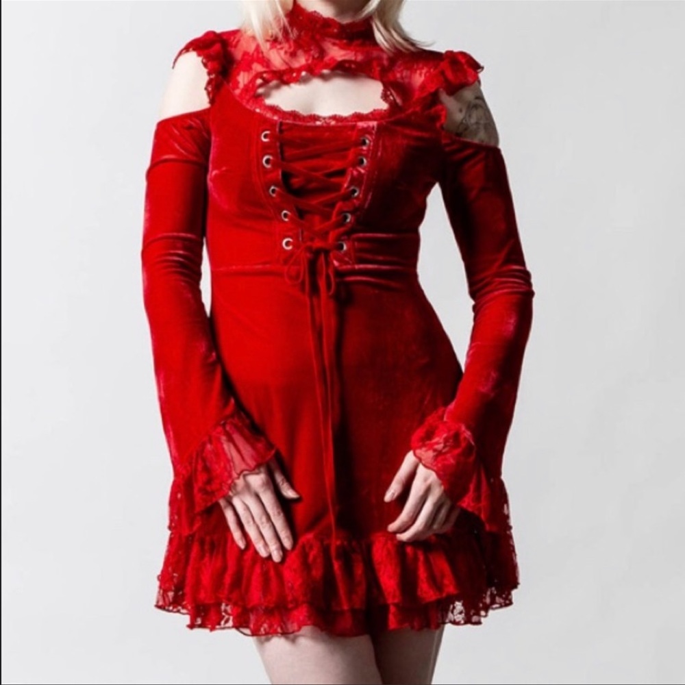 Kill Star Blood Vow Velvet Dress